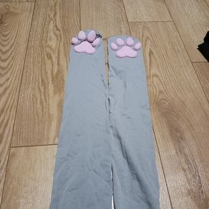 Kitten Paw Pad High Knee Socks